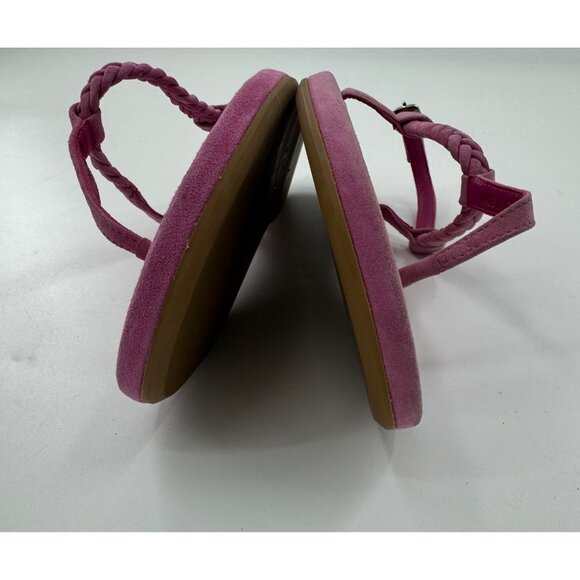 Paige Drew Fuchsia Pink Braided Strap Sandals Size 6 - Picture 9 of 12
